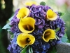 Purple yellow bouquet
