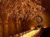 Hall Rutherford votives and chandelier